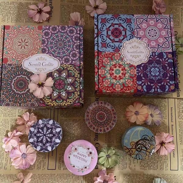 Custom Candle Corrugated Cardboard Shipping Box With UV Surface Finish For Enhanced Protection