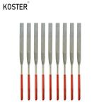 Round File 10PCS Mini Diamond Needle File with Tooth Pattern Bidentate Pattern