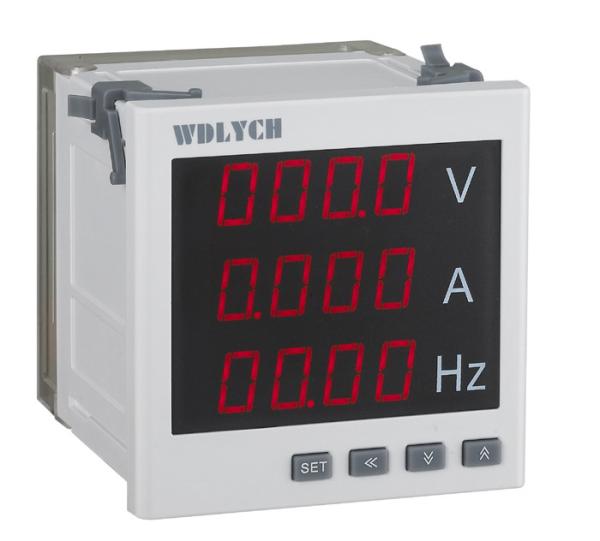 120mm 4 Digits Digital Frequency Panel Meter Ac Voltage Input With Relay Alarm