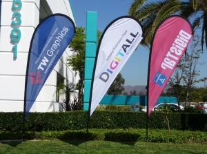 Quality Custom Feather Display Flags And Banners Outside Advertisement Flags for sale