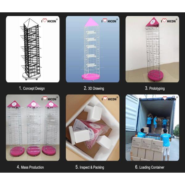Inspire Kids Floor Standing Spinner Display Rack POP Toy Store Display Stand
