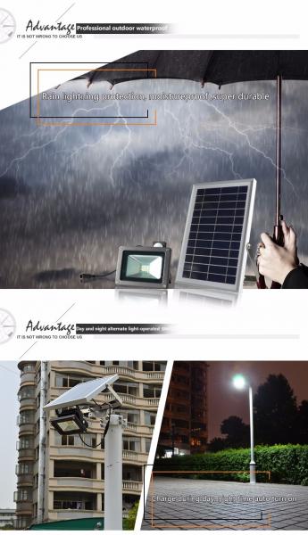 500C Waterproof LED Solar Flood Light Solar Powered Motion Sensor Flood Light