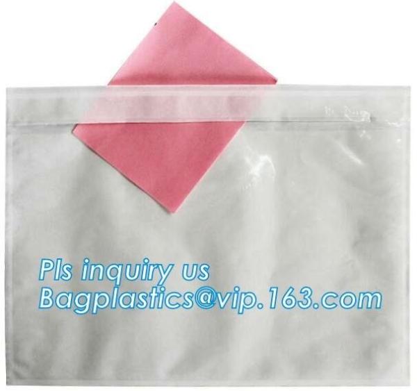 Buy big size poly packing list envelop with pocket, PACKING LIST ENCLOSED FOR MAILING BAGS, SELF ADHESIVE PACKING LIST FLAT at wholesale prices