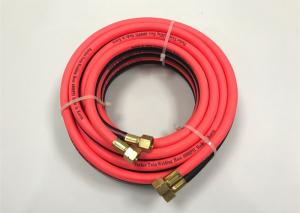 China Red PVC Air Hose / Oxy Acetylene Double Welding Pipe Tube With Connector on sale