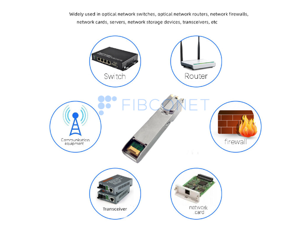 Capacity Fiber Optic Equipment 10GB SMF SC Epon SFP Module with 3-7dBm Optical Power