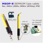 MSOP TSSOP8 pogo pin adapter with light for in-circuit EEPROM/93CXX /25CXX/24CXX