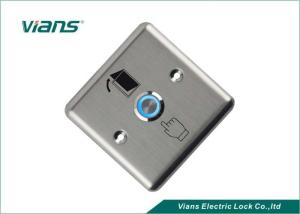 Quality Square Access Control Door Exit Button Night Luminous Exit Push Button for sale
