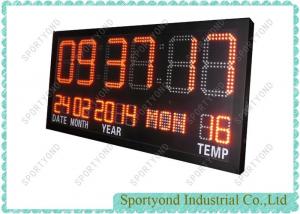 Quality LED clock board with temperature led display for sale