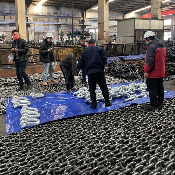 60mm Galvanized Steel Stud Link Anchor Chain Ship Anchor Chain Ship Stabilization