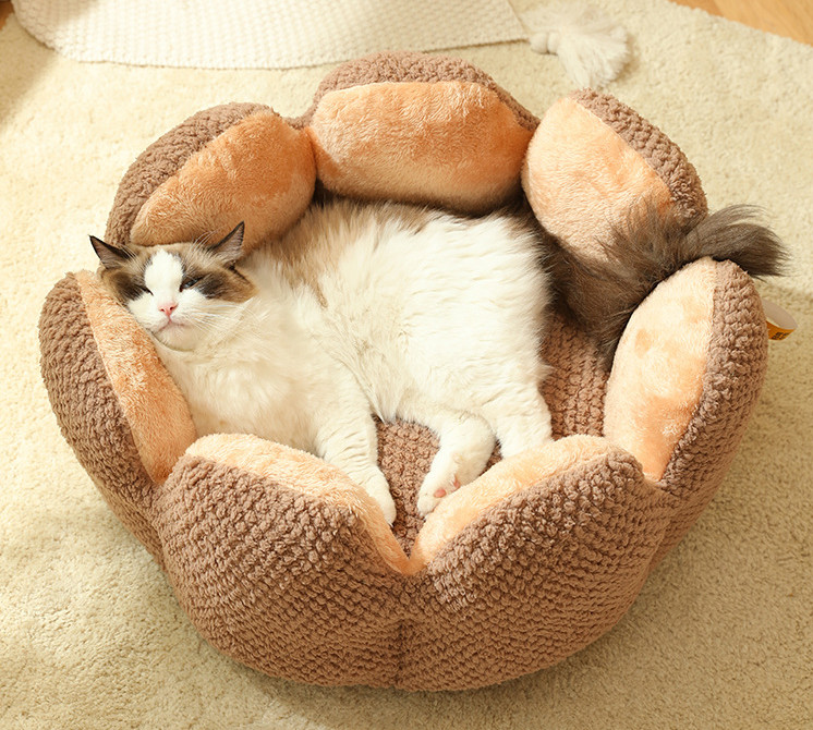 Buy cheap Cute and Comfortable sunflower cat bed Thickened Non-Slip Soft Pet Bed Suitable from wholesalers