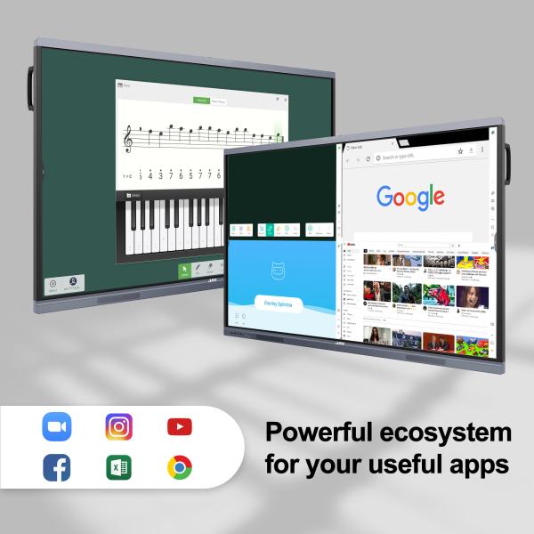 Buy 75'' H10 ODM 4K Android OPS Interactive Display Panel Smart Board Touch Screen Monitor at wholesale prices