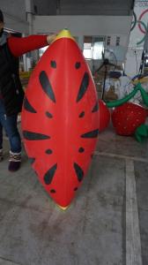 Quality Personalised Fruit Shaped Balloons , 1.2m Long Inflatable Watermelon Slicer for sale