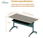 Modern Style Folding Table in White Wood The Perfect Space-Saving Solution for