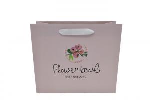 Quality Elegant  flower Style Custom Printed Personalised Paper Gift Bags with Handles for sale