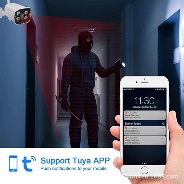 2MP 1080P NVR WiFi Camera Kit CCTV Wireless 8CH Tuya Smart Life