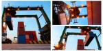 QU70 QU80 Rail Port Container Crane Automated Stacking Container Unloading Crane