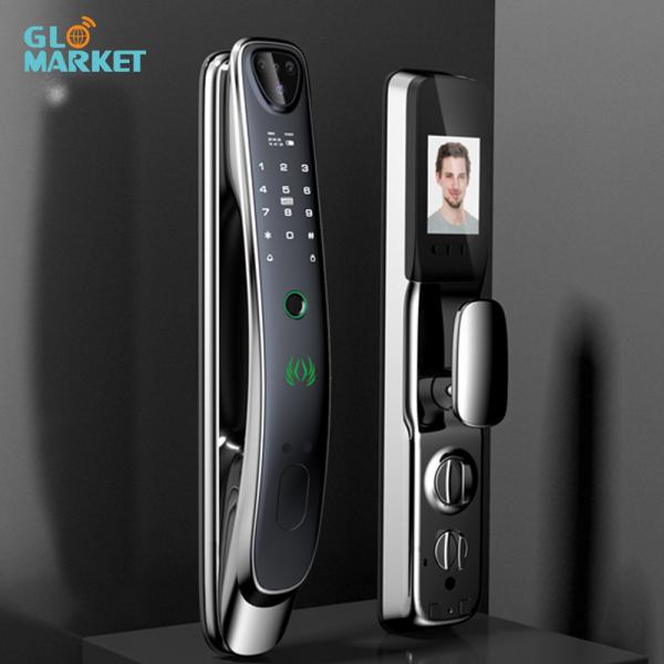 Glomarket Smart Tuya Wifi Door Lock Built-in Camera Work with App Cat Eye