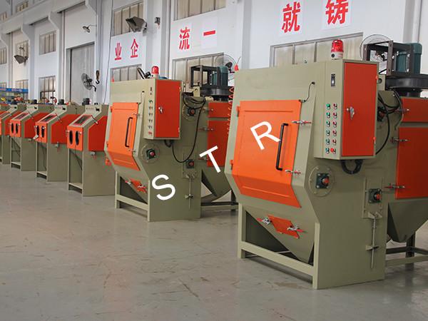 Surface Decoration Tracked Type Sandblasting Machine / Automated Grit Blasting