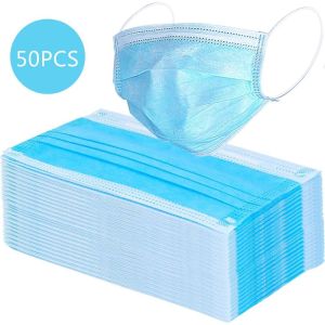 China Men Women Adult Medical Disposable Face Mask 3 Layers  Activated Filter on sale
