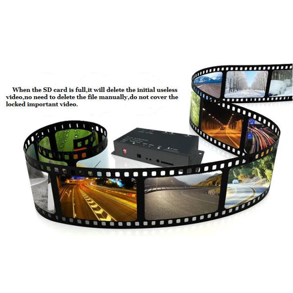 Taxi Bus Truck Mobile Dvr Camera Systems , SD Card 2 Channel 1080p Mobile DVR