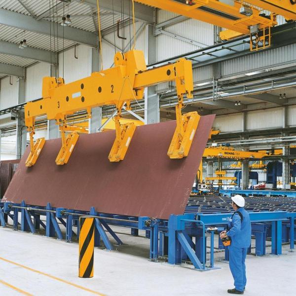 QL Model Double Beam Bridge Crane With Rotating Elecromagnetic Hanging Beam