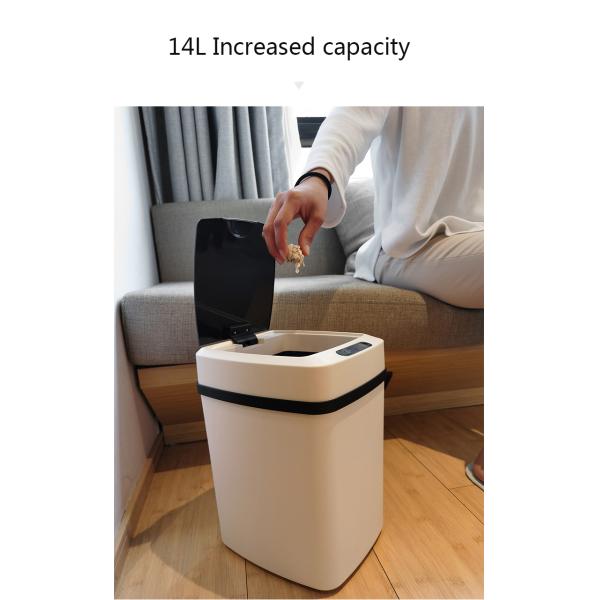 Household Kick Automatic Toilet Intelligent Sensing Trash Can Motion Sensor Kitchen Plastic Electric Smart Garbage Bin
