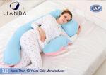 U Shape Maternity Body Pillow , Memory Foam Pregnancy Pillow Polyester / Cotton