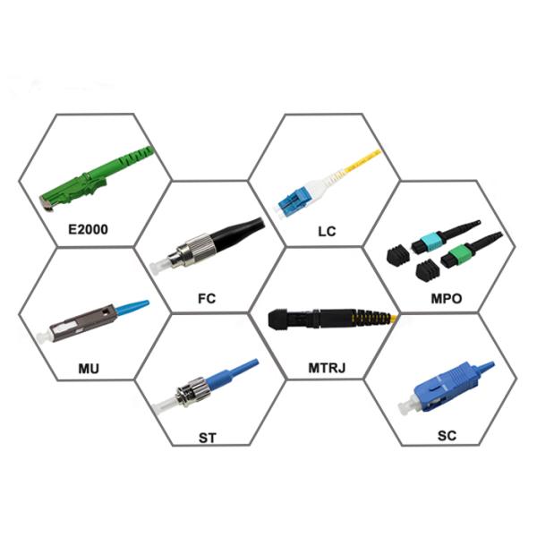 0.9mm Green Simplex Fiber Optical Connector APC UPC APC E2000 Fiber Connector