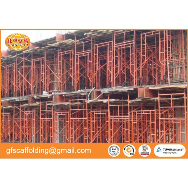 Colorful painted walk through frame main frame 1219*1524mm with high bearing capacity for high building