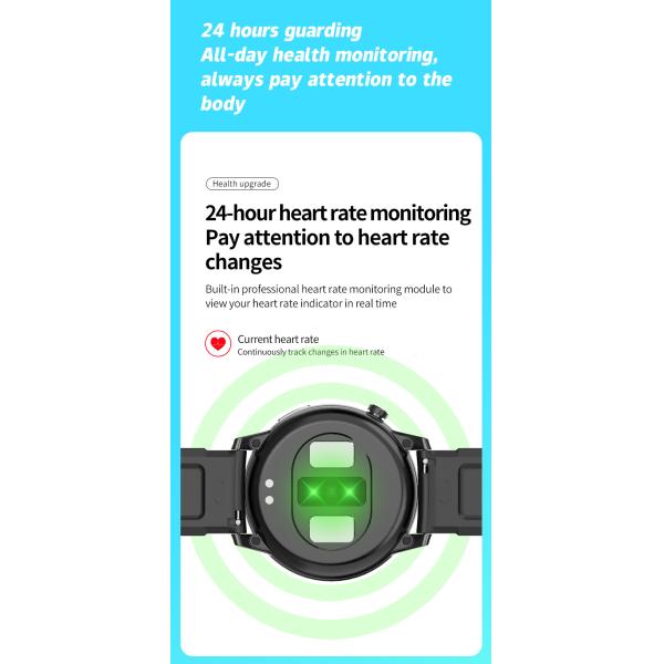 HL31 Smart Watches BT4.2 40MHz Round Weather Record Sleep Time 160KB RAM