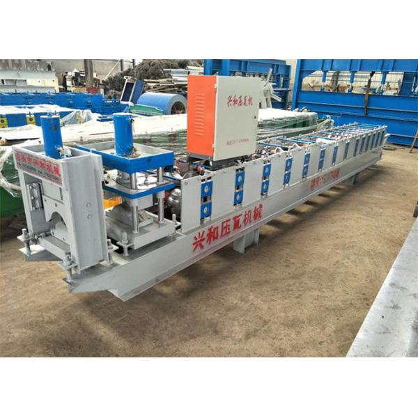 Grey Color Ridge Cap Roll Forming Machine Using GI Colored Steel Material