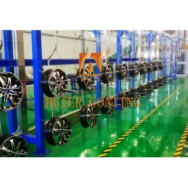PLC Controlled Electrostatic Painting Line For Motorcycle Wheel Production With Optional Expansion Modules