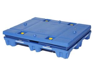 Quality High GSM HDPE Lid Collapsible PP Akyboard Stackabox for sale