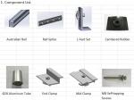 Reliable Structure Metal Roof Solar Mounting Systems For Pitched Roof Solar