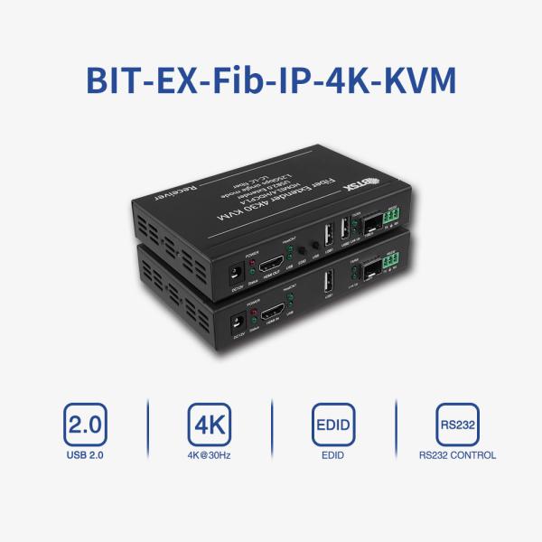 4K HDMI Fiber Extender with</p>