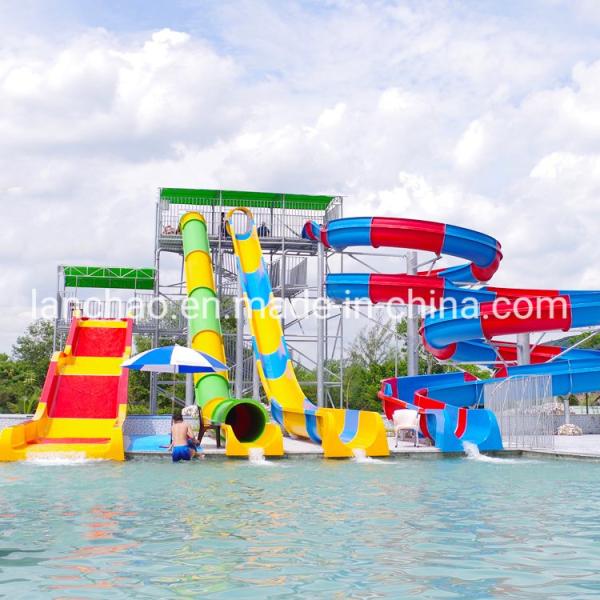 Customized Water Park Slide Equipment Holiday World Water Slides