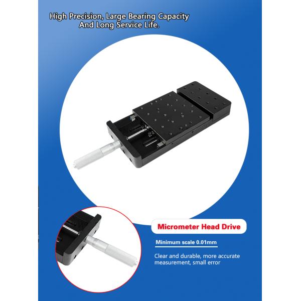 Steel Countertop Manual Linear Stage X Axis Fine Adjustment Slide Stretch Platform