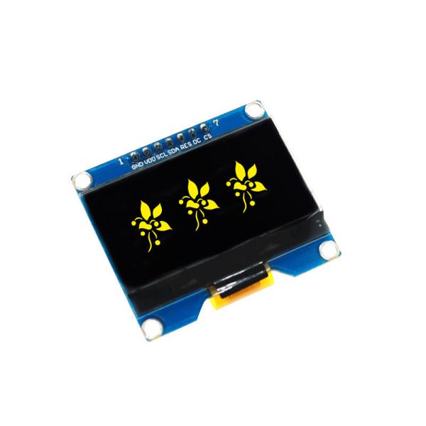 Serial Interface 1.54 Inch OLED Display Panel Blue Color 128x64 Dots 24PIN