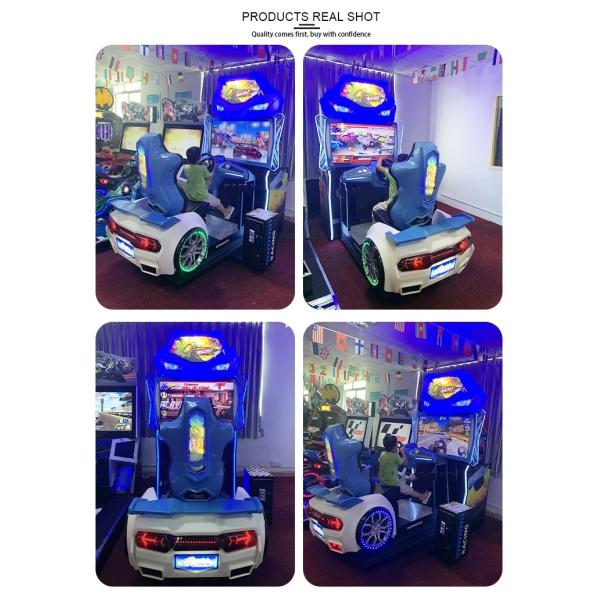 42Inch Dynamic Driving Racing Car Simulator Arcade Game For 1-2 Players