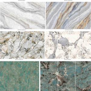 Quality Luxury Waterproof Bathroom Decorative SPC Wall Panels Sound Proof Interior SPC Marble Sheet for sale