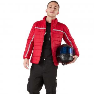 Quality Quilted Warm Down Jacket Puffer Motorcycle Windbreaker Padding Racer Jacket for sale