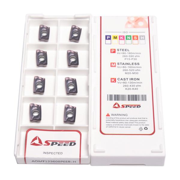 Stainless Carbide Milling Insert Indexable Finishing Processing MPHW060308