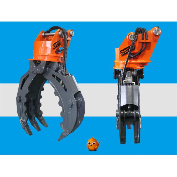 Stone Excavator Rotating Grapple / Hydraulic Grapples Construction Machinery Parts 24 - 30T