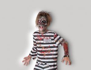 Quality Party Carnival Animal Fancy Dress , Creepy Convict Tween Halloween Costumes for sale