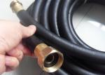 Black Rubber Heavy Duty Contractor Commercial Grade Water Hose With Brass