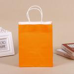Custom Logo Jewelry Clothes 100% Recyclable White Kraft Paper Shopping Bag