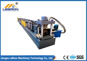 Gray color PLC Control Automatic Storage Rack Roll Forming Machine Durable quality Long Time Service Time made in china