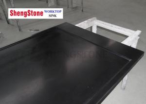 China Mohs' Hardness Marine Edge Countertop Chemicals / Heat Resistance Lignt Grey Color on sale