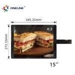 Capacitive 15 Inch Open Frame Monitor Multi Touch Screen Panel With EETI Ilitek