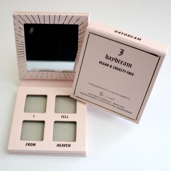 4 Pan 27mm Empty Blush Palette C2S Paper Greyboard Hot Foil Stamping